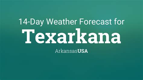 Texarkana, Arkansas, USA 14 day weather forecast