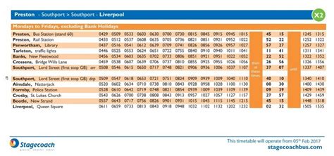 Preston Liverpool Bus Timetable