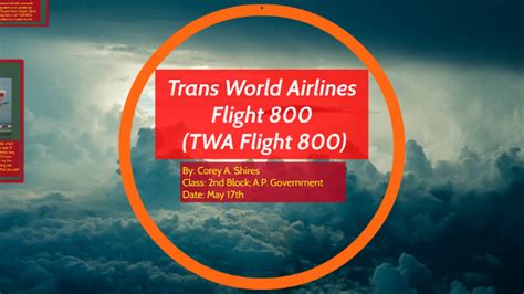 Trans World Airlines Flight 800 by Corey Shires