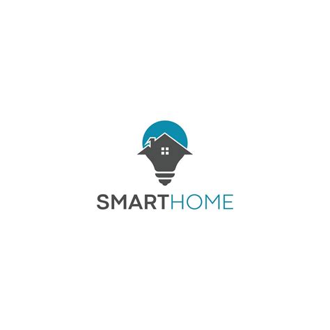 smart home logo in white background 2292564 Vector Art at Vecteezy