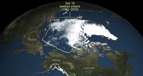 Arctic sea ice shrinks to second-lowest low on record | Science News