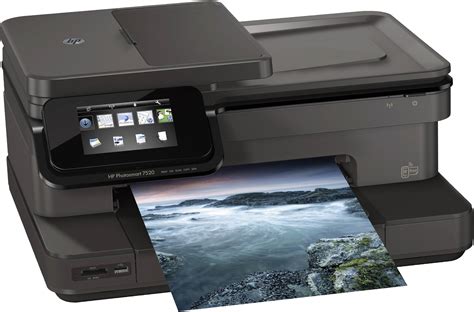 Imprimante multifonction à jet d'encre HP Photosmart 7520 e-AiO N/A - A4 - Fax - Noire - WiFi ...