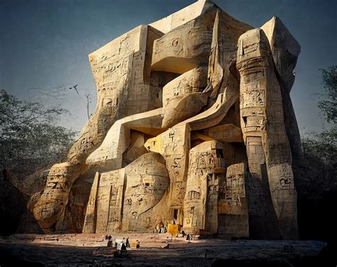 Ai reconstructs pharaonic architecture modules into abstract ...