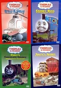 Amazon.com: Thomas and Friends (4 Pack) Percy's Chocolate Crunch / Spills and Chills / Salty's ...