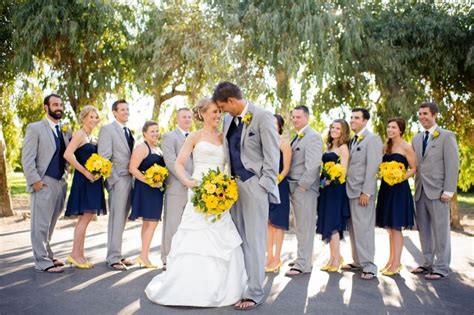 Navy Blue And Yellow Wedding Theme