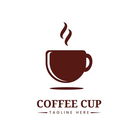 Vintage coffee cup logo. Simple cafe logo concept. 7934068 Vector Art at Vecteezy