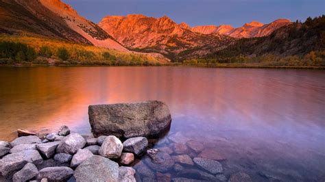 nature, Lake, Mountain, Stones Wallpapers HD / Desktop and Mobile ...