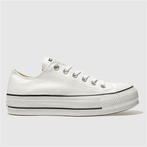 Womens White Converse Ox Lift Platform Trainers | schuh