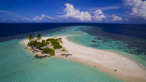 Uninhabited Island, The Maldives - Drone Photography