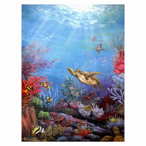 Ocean Coral Reef Acrylic Painting Tutorial Live Beginner