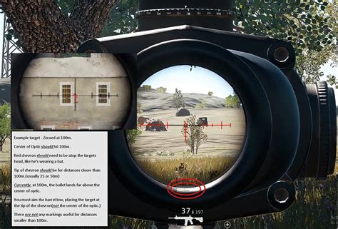 4x Scope (acog) Reticle & Ranging Functionality : r/PUBATTLEGROUNDS