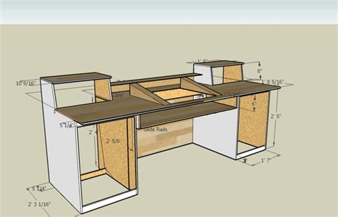 Measurements for a Recording Desk Build. I think I'm going to build me ...