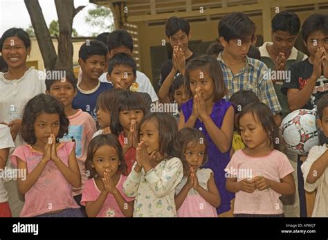 Cambodia Kampong Cham children in orphanage Stock Photo - Alamy