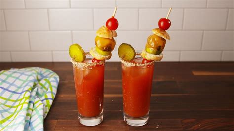 Best Cheeseburger Bloody Mary Recipe - How to Make Cheeseburger Bloody ...