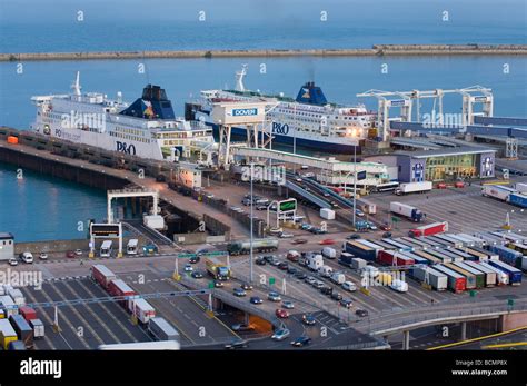 Eastern docks and Ferry Port Dover Kent UK Stock Photo - Alamy