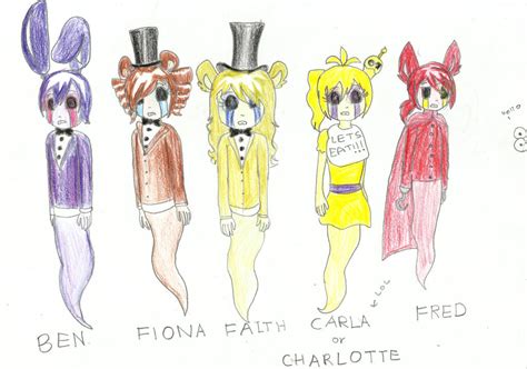 FNAF five children by coolgirlfactor on DeviantArt