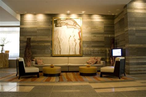 Hotel Lobby Of Four Seasons Seattle Editorial Photography - Image of ...