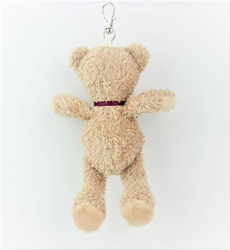 Teddy Bear Keychain Beige Small Teddy Soft Toy Key Chain Accessory Bag ...