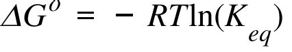 Delta G Prime Equation