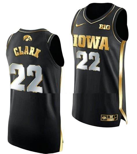 Caitlin Clark Jersey Iowa Hawkeyes College Basketball Black Golden Edition #2 – Malcom Terry