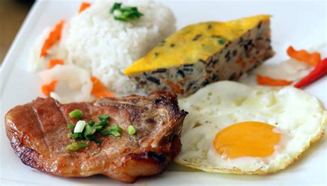 Broken Rice with Grilled Pork Chop and Meatloaf - Com Tam Suon Cha Trung | Broken rice recipe ...