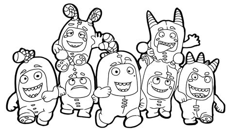 Oddbods Newt Coloring Pages Coloring Pages