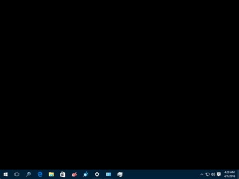 Windows 10 taskbar blacked out - printroc