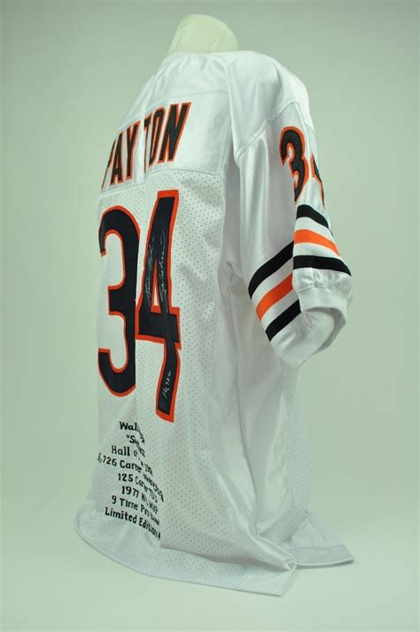 Lot Detail - Walter Payton Autographed Stat Jersey