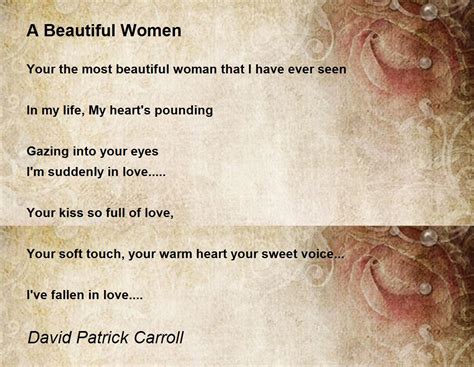 You Are The Most Beautiful Woman Poem