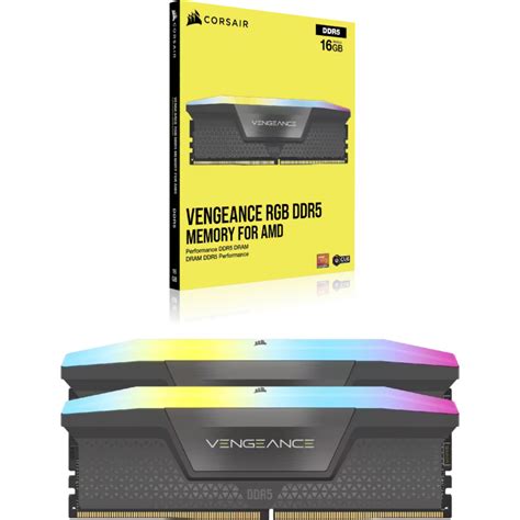 CORSAIR DDR5 6000 Vengeance RGB 32GB CAS 30 2x 16GB 288-Pin PC RAM PC5 ...