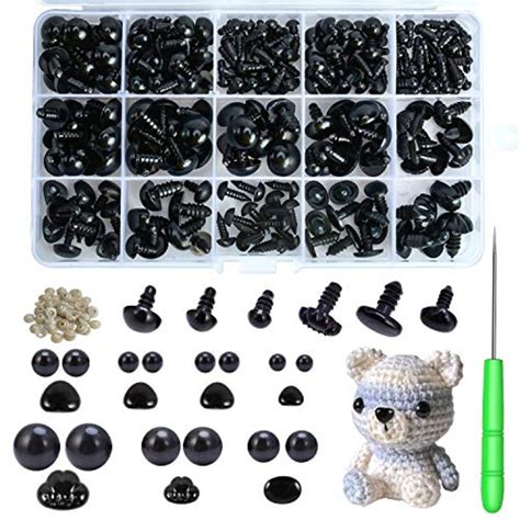 Safety Eyes and Noses, 462Pcs Black Plastic Stuffed Crochet Eyes with Washers for Crafts | Michaels