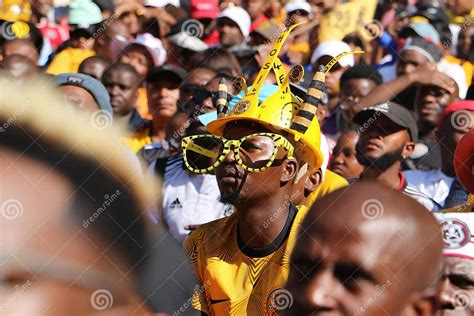 Chiefs Soccer Fan Wearing a Makarapa Hat at the Soweto Derby Editorial ...