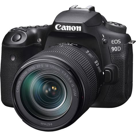 Used Canon EOS 90D DSLR Camera with 18-135mm Lens 3616C016 B&H