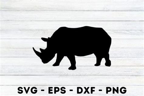 Rhino Silhouette Svg Graphic by MagaArt · Creative Fabrica