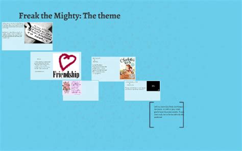 Freak the Mighty: The theme by Jovan Running Enemy on Prezi