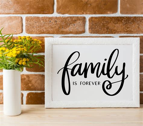 Family is Forever SVG Family SVG Family Wall Decor SVG - Etsy