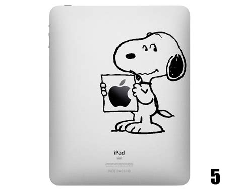 Five Cute Snoopy iPad Decals | Gadgetsin