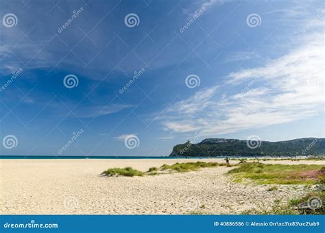 Cagliari, Poetto beach stock photo. Image of sardegna - 40886586