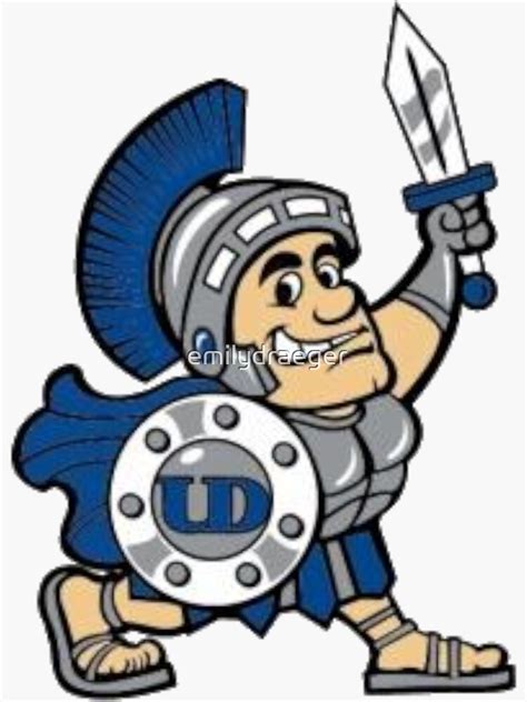 "University of Dubuque UD Spartans Logo" Sticker by emilydraeger ...