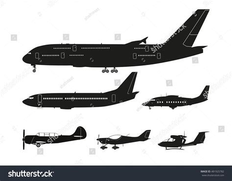 Plane vector side view Images, Stock Photos & Vectors | Shutterstock