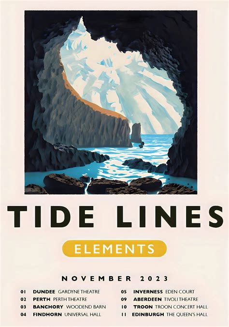 TIDE LINES Elements 2023 UK Tour Poster Print