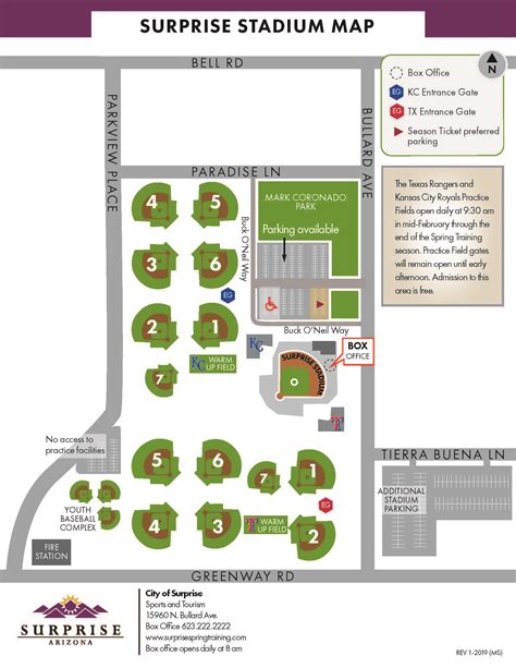 Surprise Stadium Seat Map