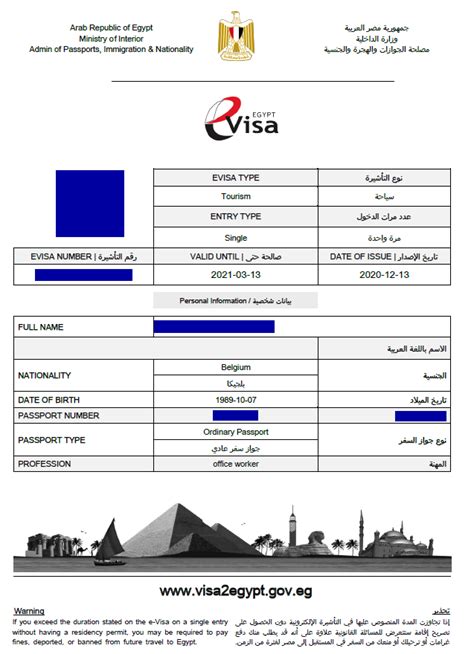 Egypt e-Visa Application - Visas Process