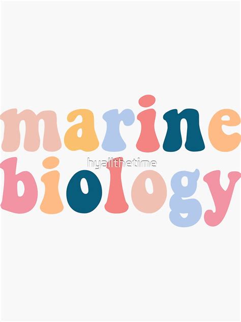 "marine biology" Sticker for Sale by hyallthetime | Redbubble