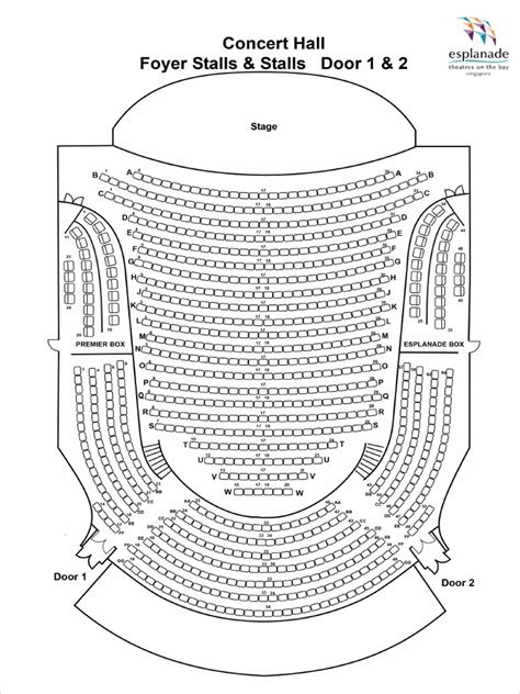 Esplanade Concert Hall Seating