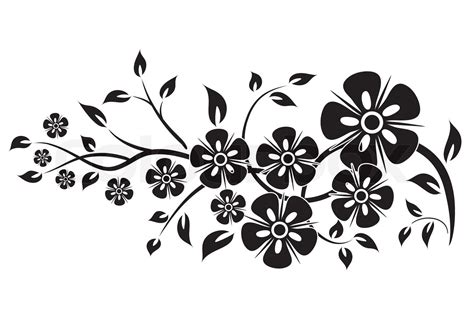 Decorative floral element for design, vector illustration | Stock vector | Colourbox