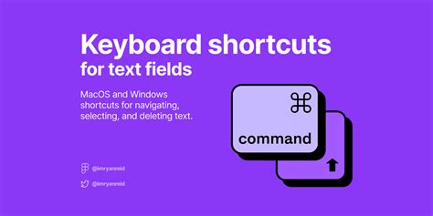 Keyboard shortcuts: Text fields | Figma Community