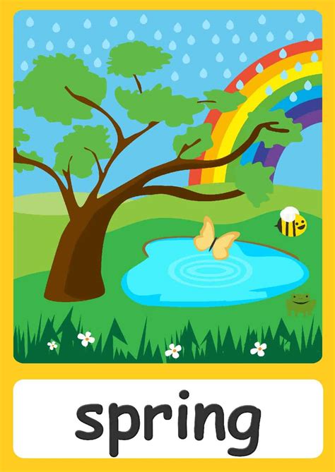 Seasons flashcards - Teach seasons - FREE Flashcards & Posters!