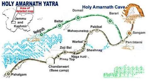 Amarnath Yatra 2023 Map