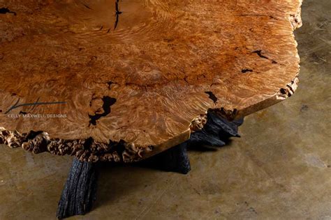 Maple Burl Dining Table - Kelly Maxwell Designs